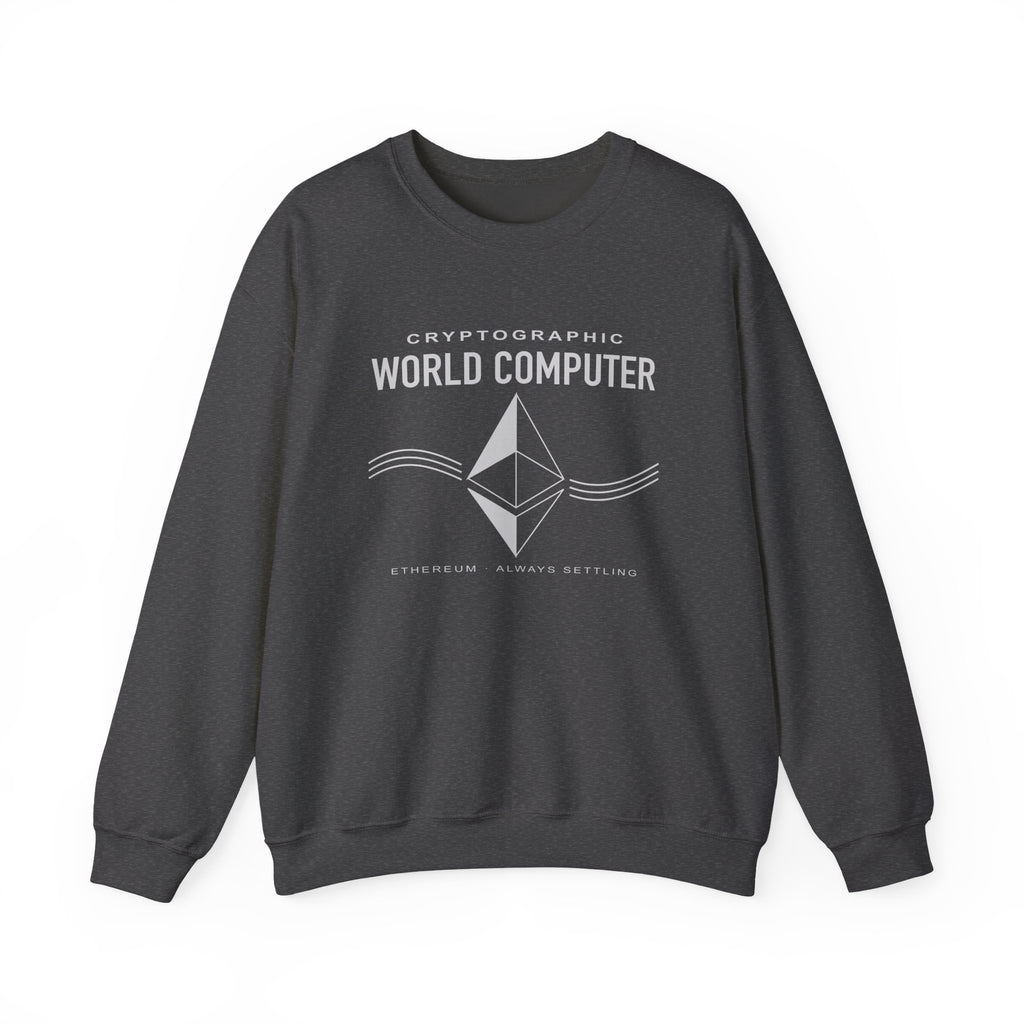 World Computer Minimalist Tech Crewneck Sweatshirt