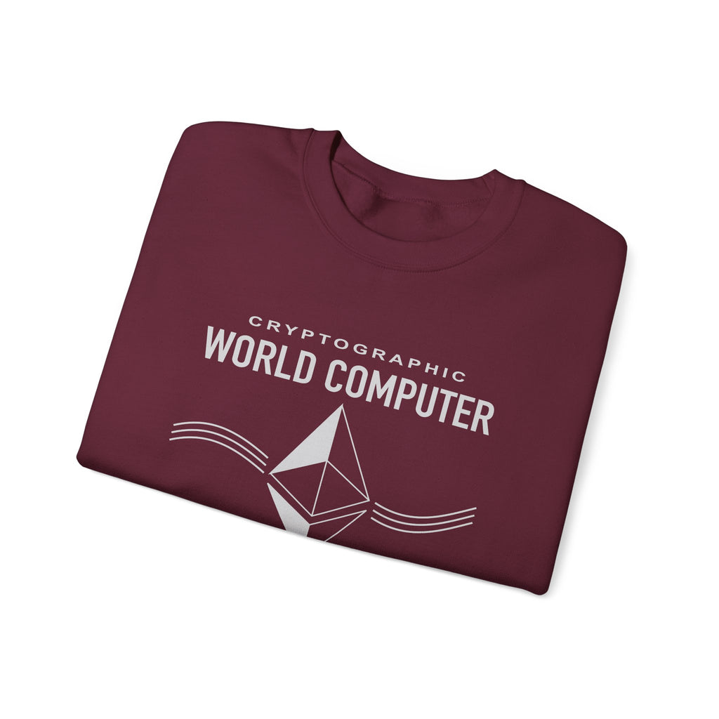 World Computer Minimalist Tech Crewneck Sweatshirt