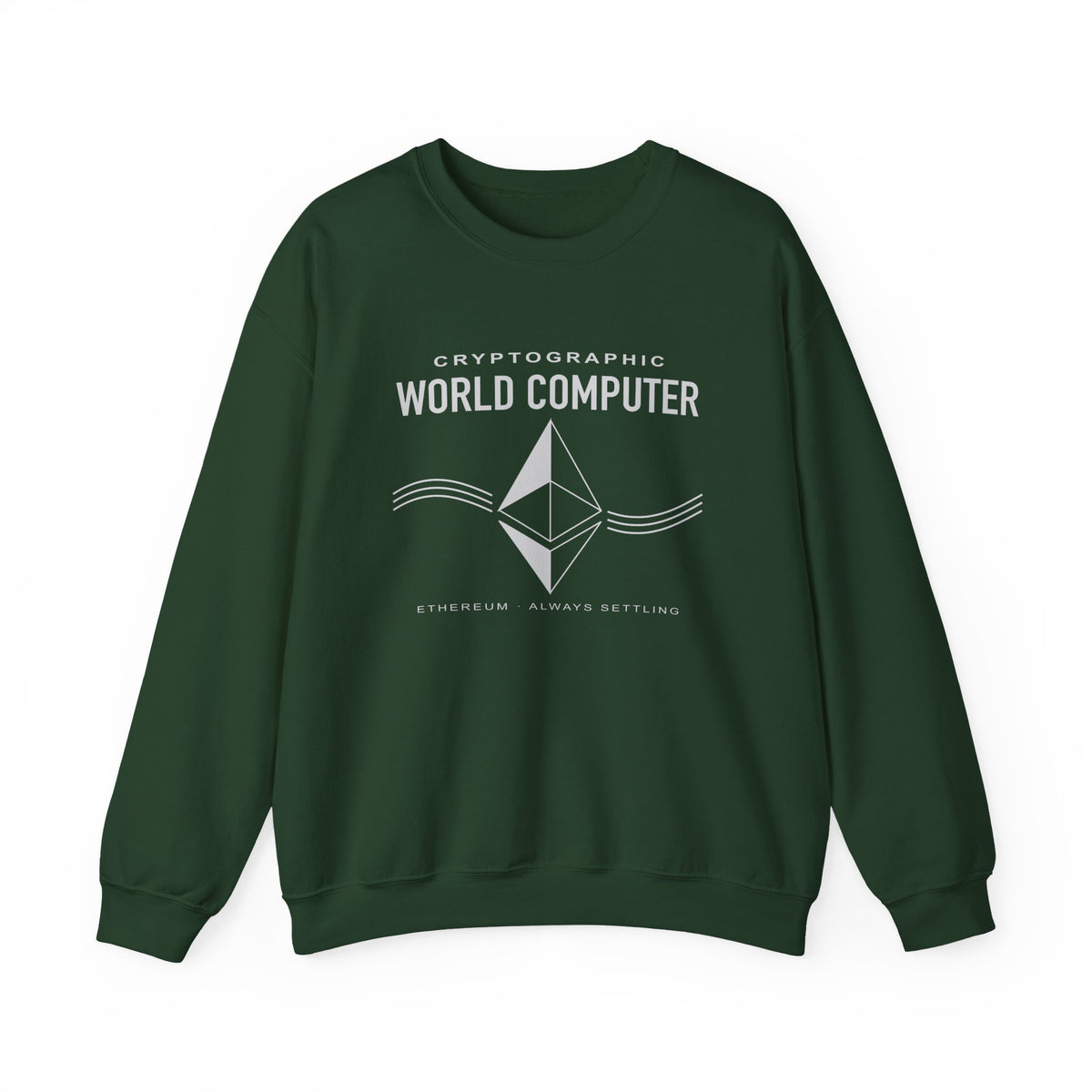 World Computer Minimalist Tech Crewneck Sweatshirt