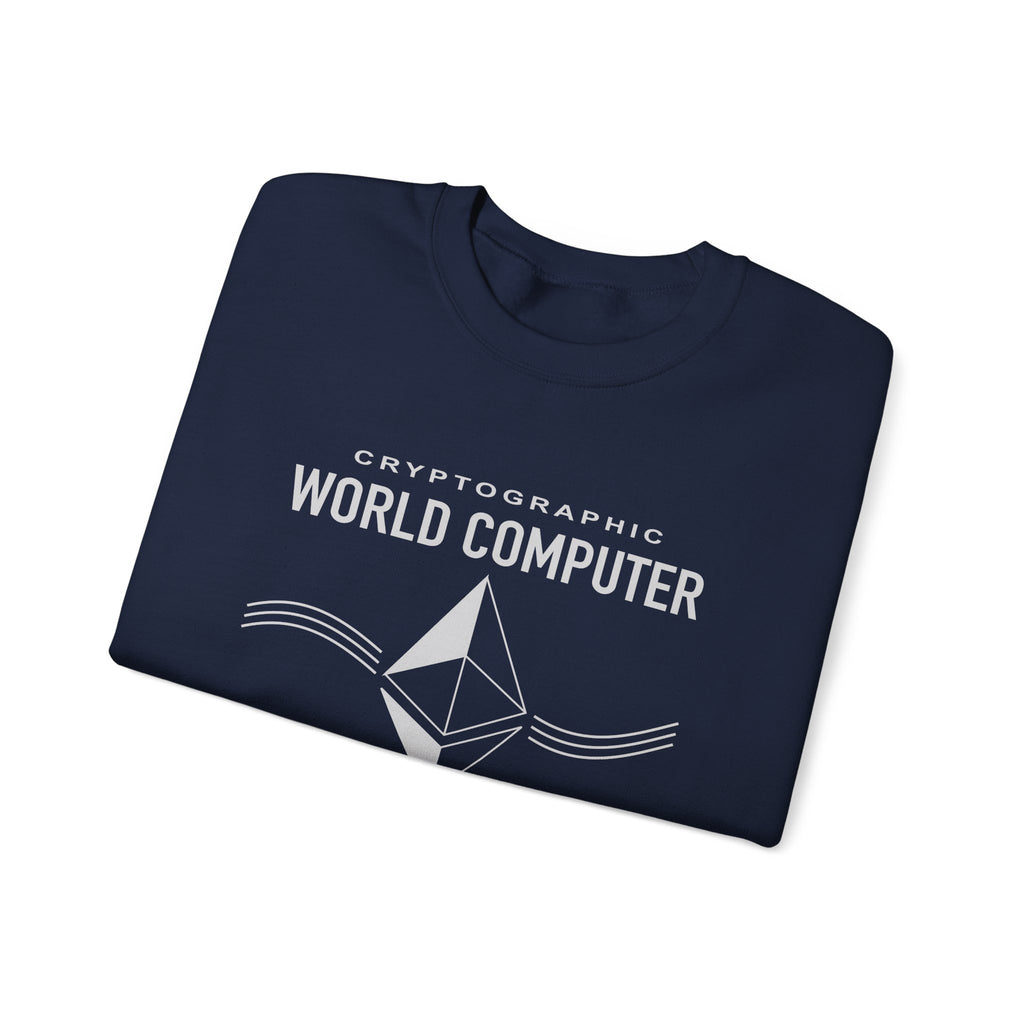 World Computer Minimalist Tech Crewneck Sweatshirt
