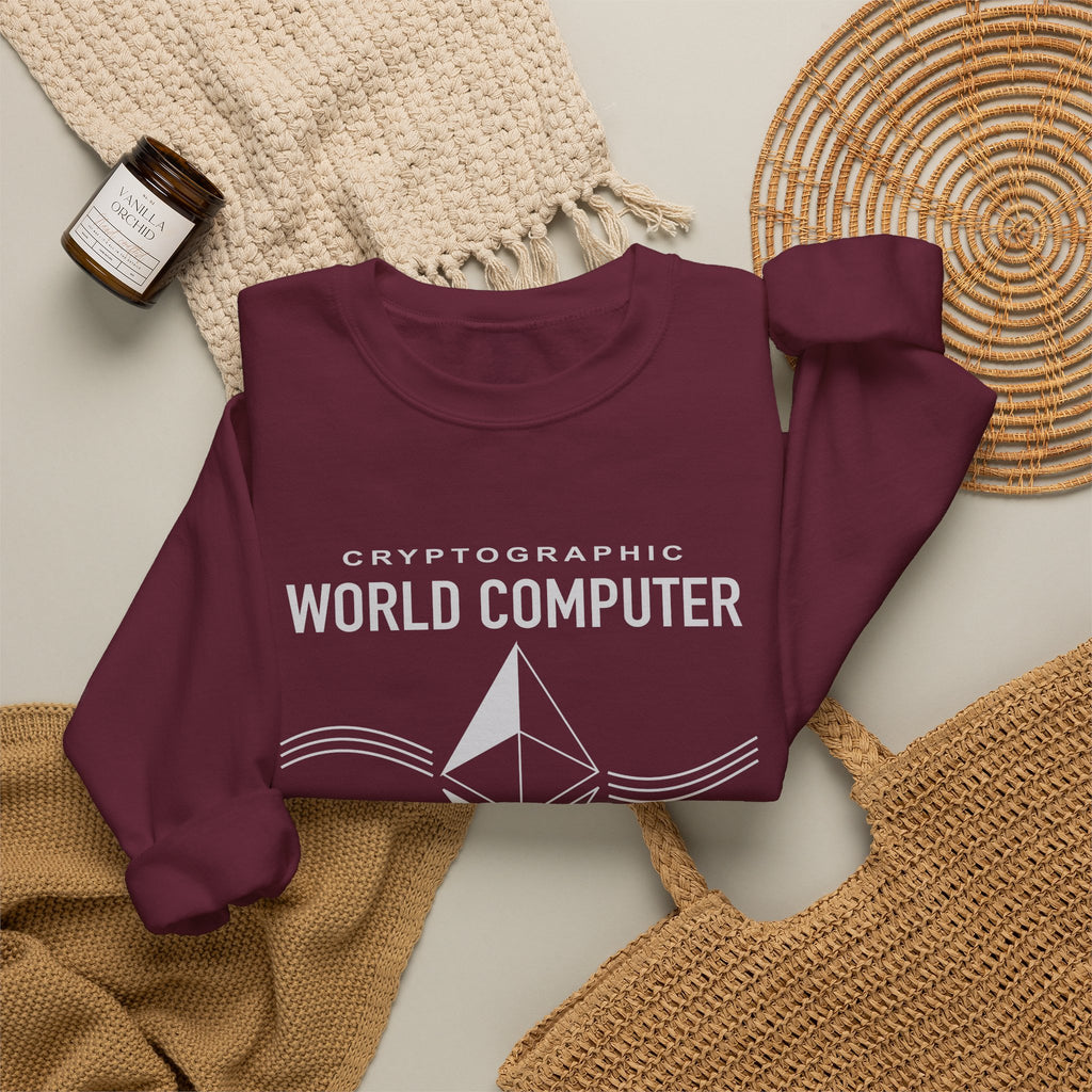 World Computer Minimalist Tech Crewneck Sweatshirt