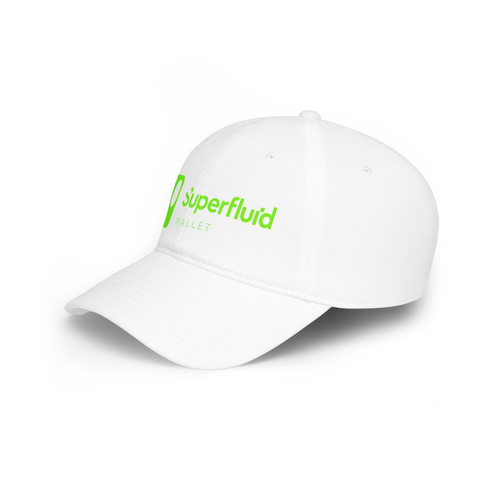 Superfluid Wallet Logo Cap | Low Profile Baseball Cap, Neon Green Logo