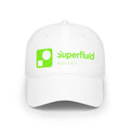 Superfluid Wallet Logo Cap | Low Profile Baseball Cap, Neon Green Logo