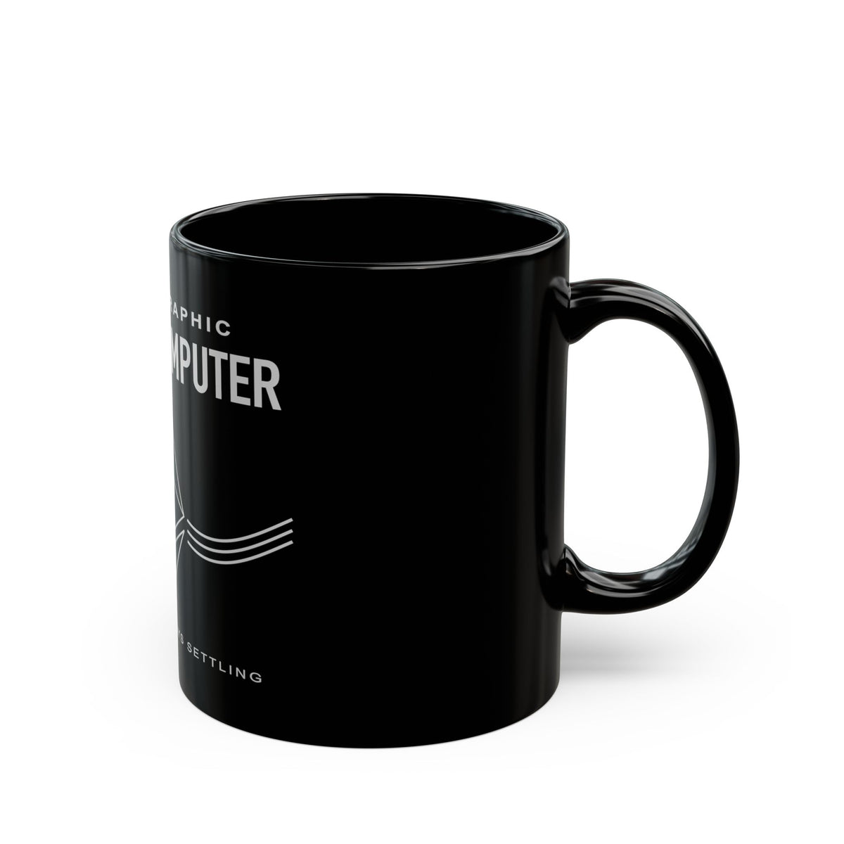 Cryptographic World Computer Ethereum Black Mug
