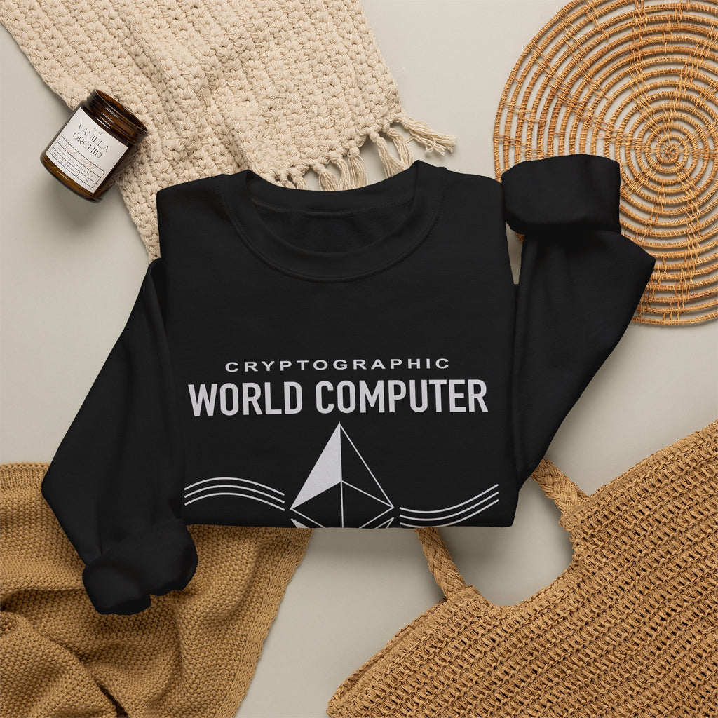 World Computer Minimalist Tech Crewneck Sweatshirt